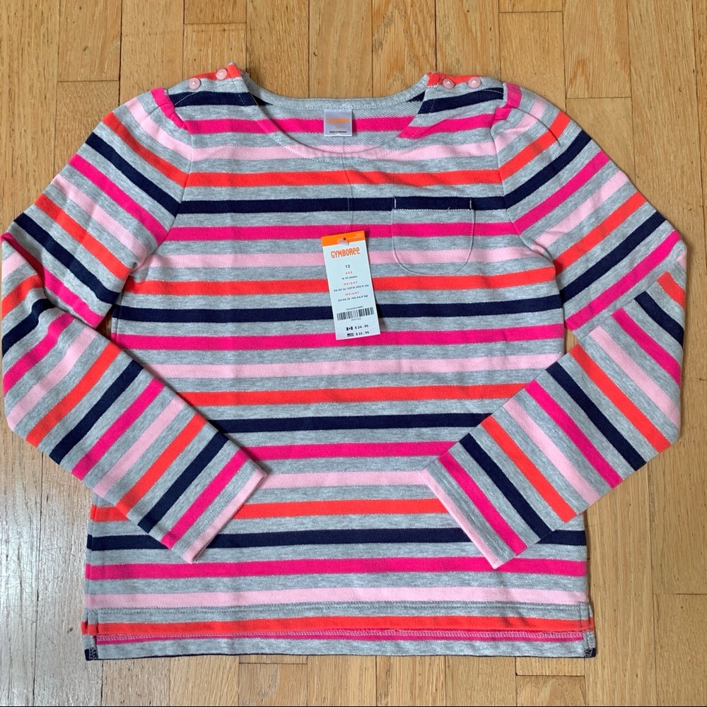 Gymboree Girls Size 12 Striped Long Sleeve T-shirt